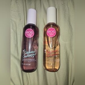 EOS Set Of 2, Caramel Cashmere And Peppermint Cashmere New